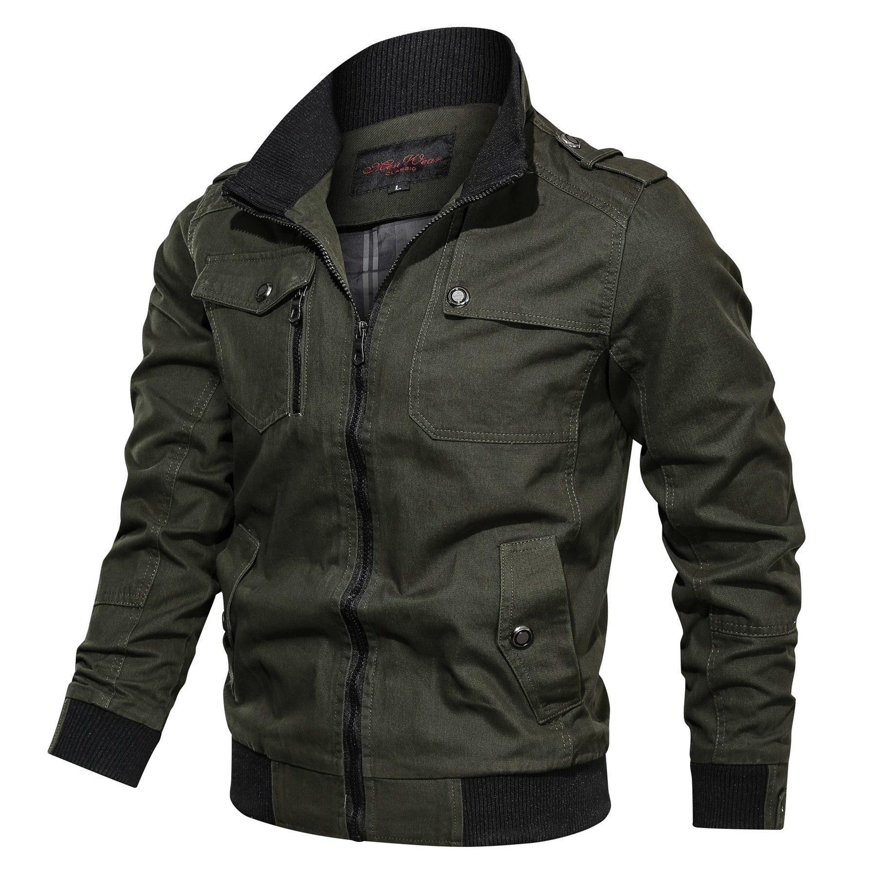 Klassische Übergangsjacke mit Stehkragen – Stilvolle Freizeitjacke für jeden Anlass